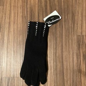 Black Cashmere Gloves